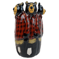 thumbnail image 1 of Red Shed BearThemed Ceramic Planter Rustic Hand-Painted Wildlife Vase for Plants, 1 of 2
