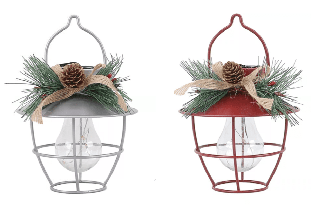 Red Shed C85418 Metal Light Up Pendant Christmas Ornament