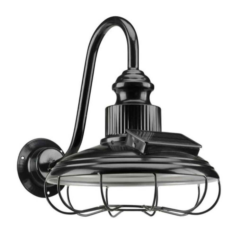 Red Shed ZT191084B Metal Solar Lamp with Cage, Black Red Shed ZT191084B Metal Solar Lamp with Cage, Black