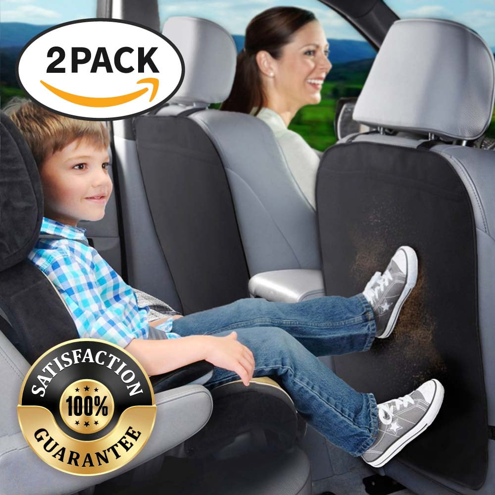 SafeFit Complete Baby Car Seat Protector, Includes Xtra-Grip Pads, Black