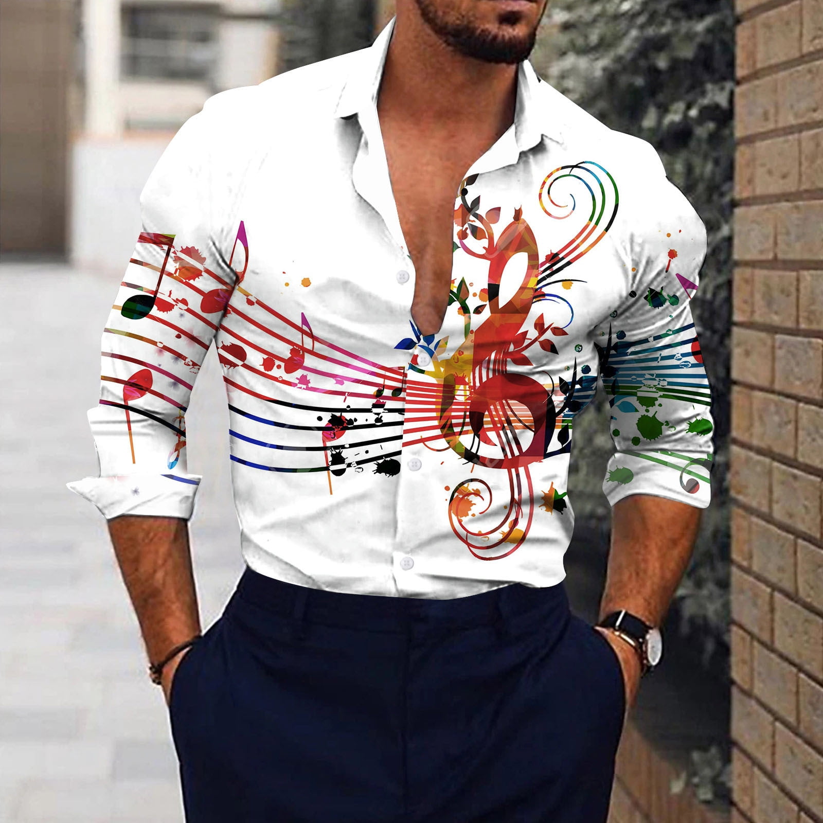 printed shirt formal