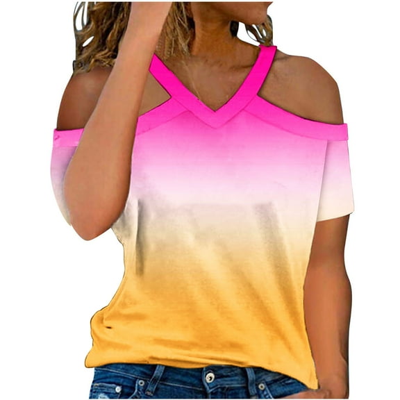 Red Shirts for Women Fashion Short Sleeve Tunic Tops for Women 3Xl Cute Summer Tops for Women 2025 Trendy Workout Tank Tops for Women Cropped