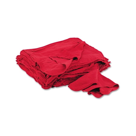 Red Shop Towels, Cloth, 14 X 15, 50/pack | Bundle of 5 Packs