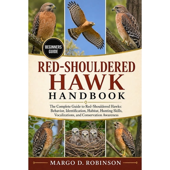 Red-Shouldered Hawk Handbook: The Complete Guide to Red-Shouldered Hawks: Behavior, Identification, Habitat, Hunting Ski, (Paperback)