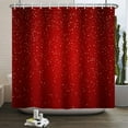 thumbnail image 1 of Red Shower Curtain Gold Glitter Spots Modern Luxury Shower Curtains Decorative for Bathroom Home Bathtubs Waterproof Fabric Shower Curtain with Hooks 72x84 Inches, 1 of 6