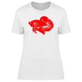 thumbnail image 1 of Red Siamese Fighting Fish T-Shirt Women -Image by Shutterstock, Female Large, 1 of 2