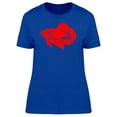 thumbnail image 1 of Red Siamese Fighting Fish T-Shirt Women -Image by Shutterstock, Female Small, 1 of 2
