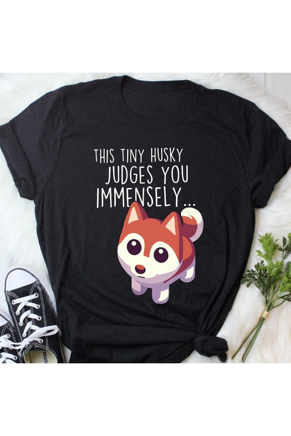 Red Siberian Husky Dog Pet Animal Furry Fandom Graphic Gift Tee Tshirt,for men and women up to 5XL