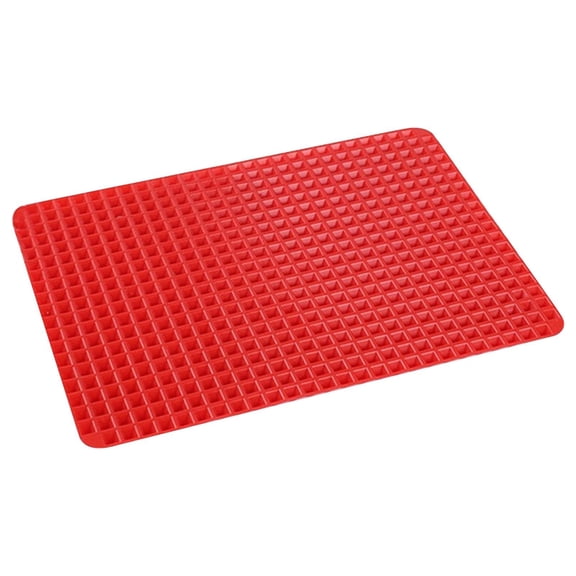 Red Silicone Baking Mat – Non Stick Reusable Oven Liner And Pastry Sheet for Cookies Baking Roasting, Heat Resistant And Dishwasher Safe Kitchen Essential Hearthweave