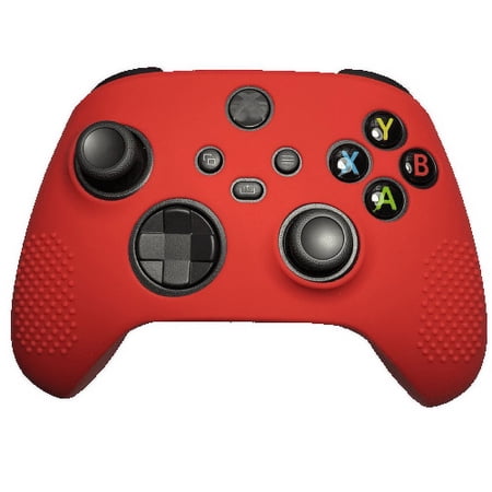 Red Silicone Gaming Grip For Xbox Series X S Controllers