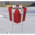 thumbnail image 1 of Red Silver Bow Present Yard Sign, 1 of 2