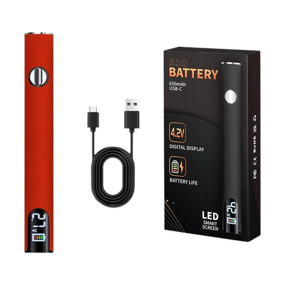 Red Single With Wire Headless Color Box Convenient Usb Electric Soldering Iron Usb Burning Pen Led Battery Display Three-Speed Adjustable Voltage 510 Connector