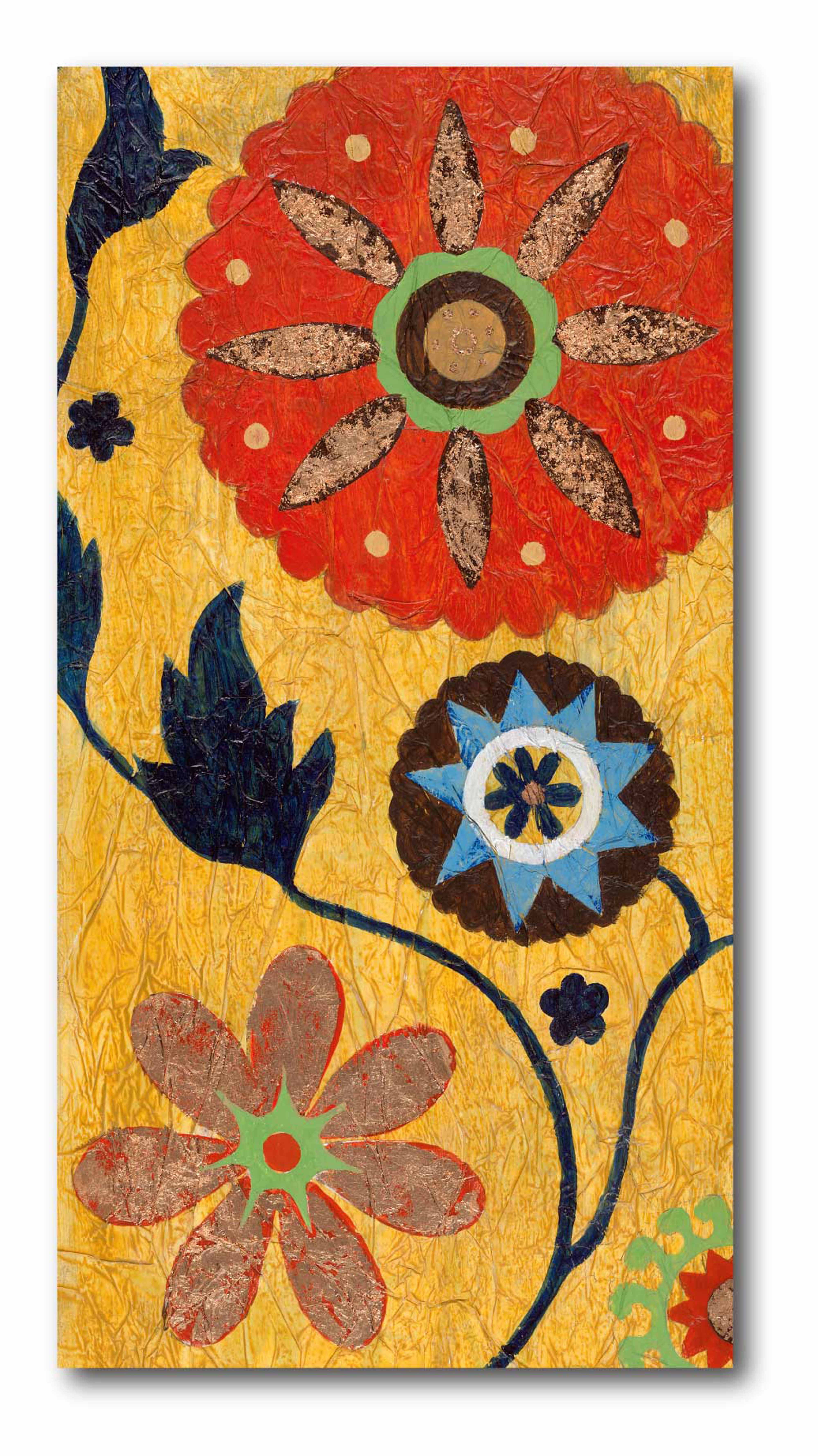 Red Siral Gallery-Wrapped Canvas Wall Art, 12x24