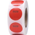 thumbnail image 1 of Red Size Blank Circle Stickers | 0.75" Inch Round | 500 Pack, 1 of 61