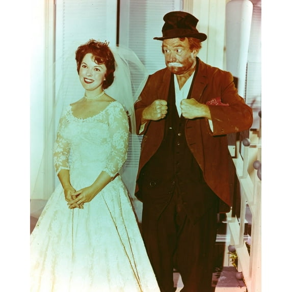 Red Skelton posed with Bride Portrait Photo Print (8 x 10)