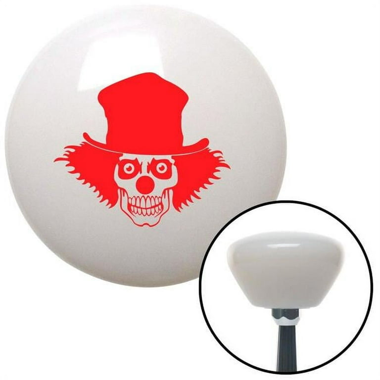Red Skull Clown White Retro Shift Knob with M16 x 1.5 Insert Shifter Auto  Manual - Walmart.com