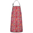thumbnail image 1 of Red Skull Flower Cross Pattern Apron-Garden Aprons for Women with Pockets-Cotton Linen Waterproof Kitchen Cooking Gardening Aprons Adjustable for Kitchen,Cooking,BBQ and Salon 33x27 Inch, 1 of 7