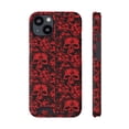 thumbnail image 1 of Red Skull Headed iPhone 13 Case With Card Holder-iPhone- iPhone Case, 1 of 5