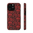 thumbnail image 1 of Red Skull Headed iPhone 13 Case With Card Holder-iPhone- iPhone Case, 1 of 5