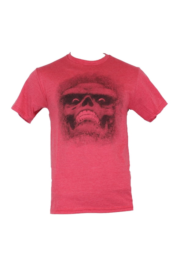 Red Skull (Marvel Comics) Mens T-Shirt  - Distressed Emerging Skull Face Image (Small)