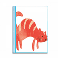 thumbnail image 1 of Red Sling Fat Cat Animal Watercolor Book Sheet Protectors Portfolio Binder Folder, 1 of 3