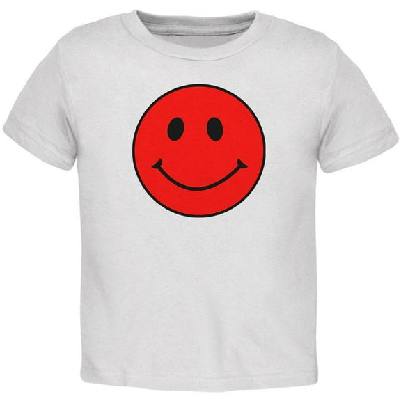 Red Smiley Face Toddler T Shirt