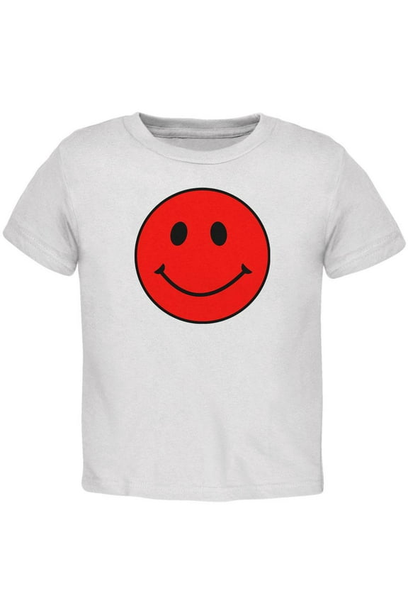 Red Smiley Face Toddler T Shirt