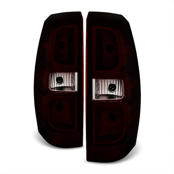 Red Smoke 2007-2013 Chevy Avalanche Tail Lights Lamps Aftermarket Set Left+Right