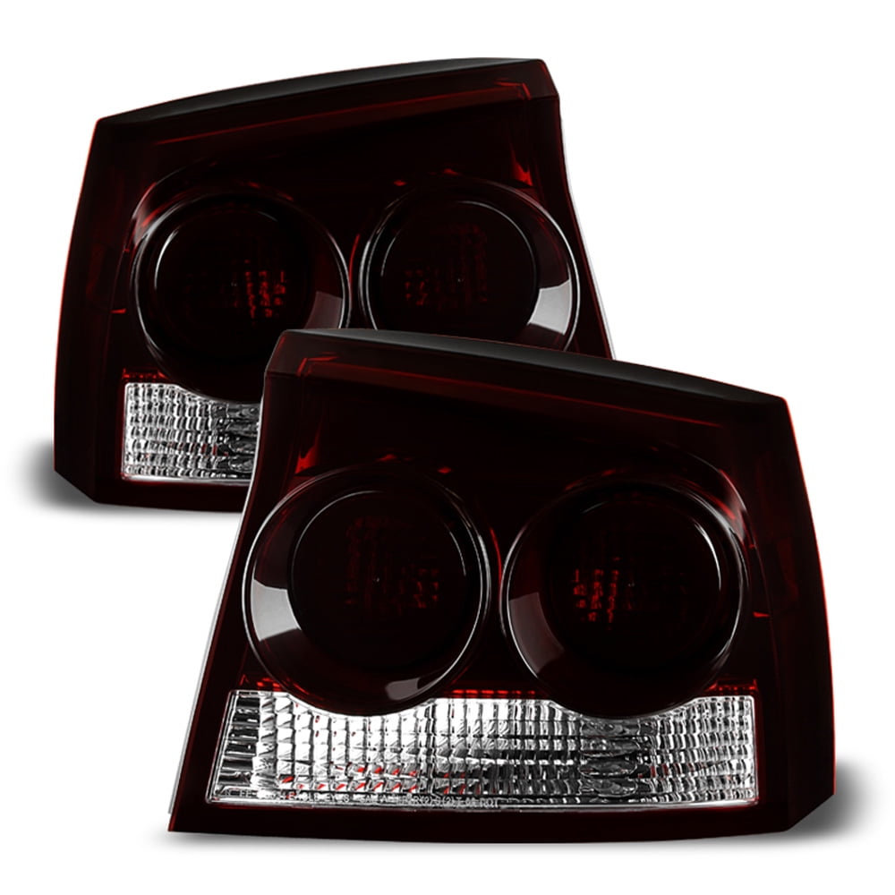 Red Smoke 2009-2010 Dodge Charger SE/SXT/SRT8 Tail Lights Brake Lamps Left+Right