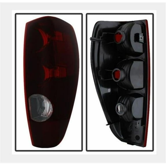 Red Smoked OEM Style Tail Light for 2004-2012 Xtune Chevy, GMC Colorado, Canyon