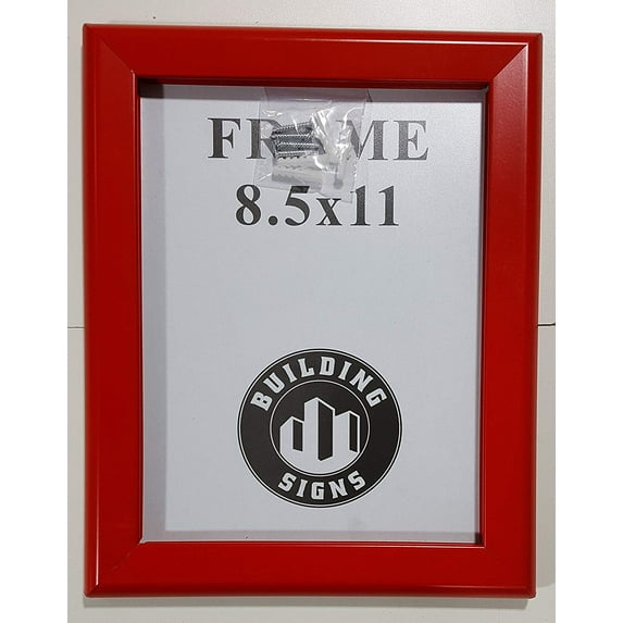 Red Snap Poster Frame heavy duty !!! / Picture Frame / notice frame 8.5 x 11 Front Load Easy Open Snap frame Heavy Duty !!!
