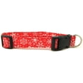 thumbnail image 1 of Red Snowflakes Dog Collar - Size - Large, 1 of 1