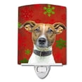 thumbnail image 1 of Red Snowflakes Holiday Christmas Jack Russell Terrier Ceramic Night Light, 1 of 1