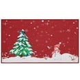 thumbnail image 1 of Red Snowman Printed Door Mat, Indoor Washable Non-Slip Area Rug Durable Doormat, 1 of 8