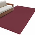 thumbnail image 1 of Red Solid Color Area Rugs Collection 2.7'x5', Aesthetics Contemporary Luxury Non Slip Indoor Rectangle Throw Runner Rug Floor Mat Carpet for Living Room Dining Table Bedroom Nursery, 1 of 9