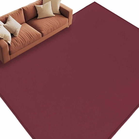 Red Solid Color Area Rugs Collection 5'x8', Aesthetics Contemporary Luxury Non Slip Indoor Rectangle Throw Runner Rug Floor Mat Carpet for Living Room Dining Table Bedroom Nursery