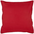 thumbnail image 1 of Red Solid Color Flange Edge Throw Pillow, 1 of 5