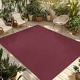 thumbnail image 1 of Red Solid Color Outdoor Rug 4x6 Ft - Reversible Patio Rug Outdoor Camping Rugs, Aesthetics Contemporary Luxury Washable Indoor Outdoor Area Rugs, Non-Slip Outdoor Carpet Runner for Deck/Porch, 1 of 8