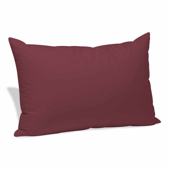 Red Solid Color Pillow Covers, Linen Long Throw Pillow Case, Aesthetics Contemporary Luxury Holiday Pillow Protector Decorative Cushion Cover for Living Room/Bedroom 12" x 20"