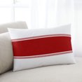 thumbnail image 1 of Red Solid Color Texture Body Pillow Cover, Pillowcase Protectors with Zipper, Breathable Decorative Throw Pillow Case Cover, Simple Red Stripes Pillow Shams for Couch Sofa 24x36Inch, 1 of 8