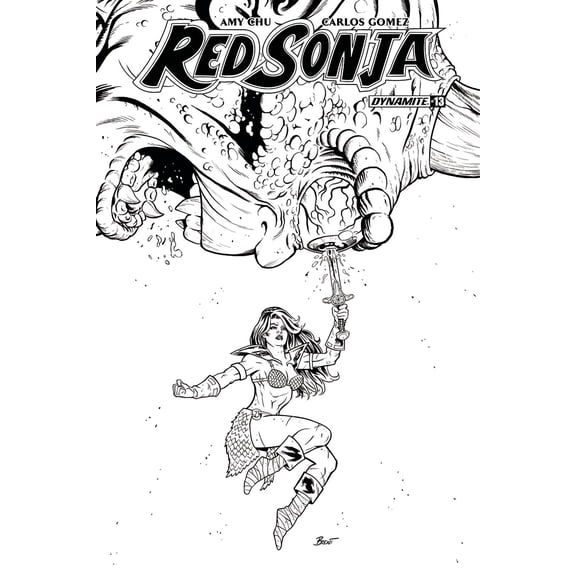Red Sonja #13 (Cvr G 20 Copy Schoonover B&w Incv) D. E. Comic Book
