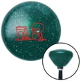thumbnail image 1 of Red Soon Computer Green Retro Metal Flake Shift Knob with M16 x 1.5 Insert Shifter Brody, 1 of 1