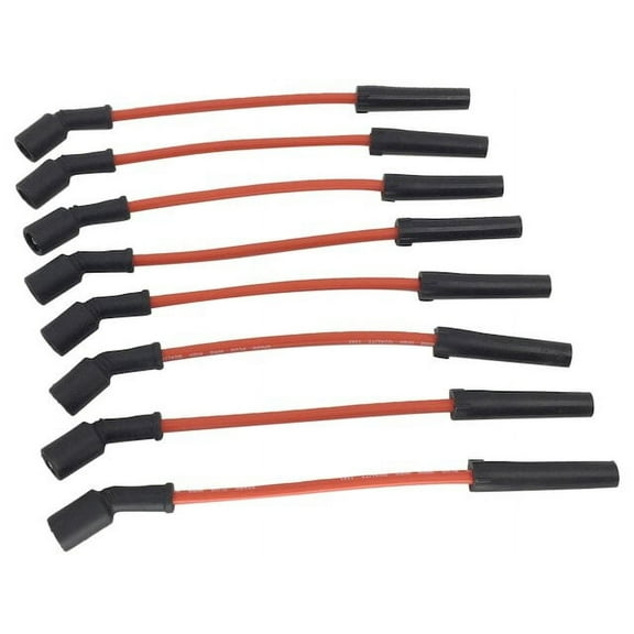 Red Spark Plug Wire Set - Compatible with 1999 - 2005 Chevy Silverado 1500 Gas V8 2000 2001 2002 2003 2004