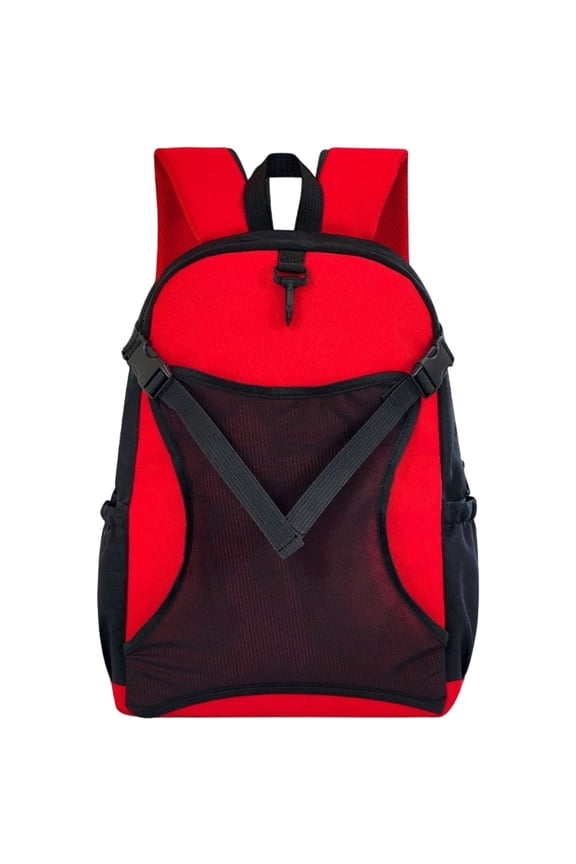 Red Sparring Backpack Lightweight Karate Backpack Large Capacity Travel Bag for Kickboxing Taekwondo Gear Organizer