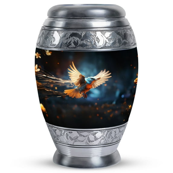 Red Sparrow Large Urn For Human Ashes - Red Sparrow Urns For Human Ashes For Mother - Ashes Urns Human Remains - Funeral Ashes Container - Cremation Urns For Human Ashes Adult Male (Size - 10 Inch)