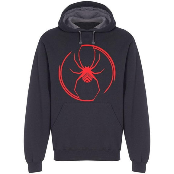 Red Spider In Unfinished Circle Hoodie Men -Image by Shutterstock, Male Medium