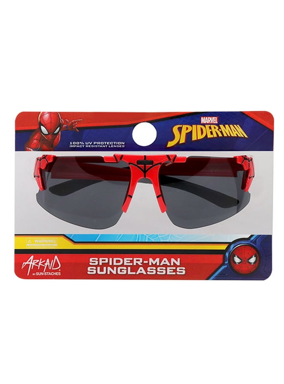 Red Spider-Man Web Kids Sports Wrap Sunglasses