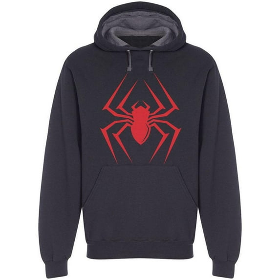 Red Spider Simple Design Hoodie Men -Image by Shutterstock, Male Large