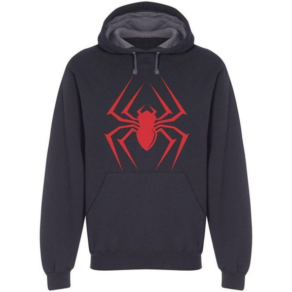 Red Spider Simple Design Hoodie Men -Image by Shutterstock, Male Large