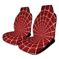 thumbnail image 1 of Red Spider Web Car Seat Covers,Universal Auto Front Seats Protector Fits for Car,SUV Sedan,Truck, 1 of 6